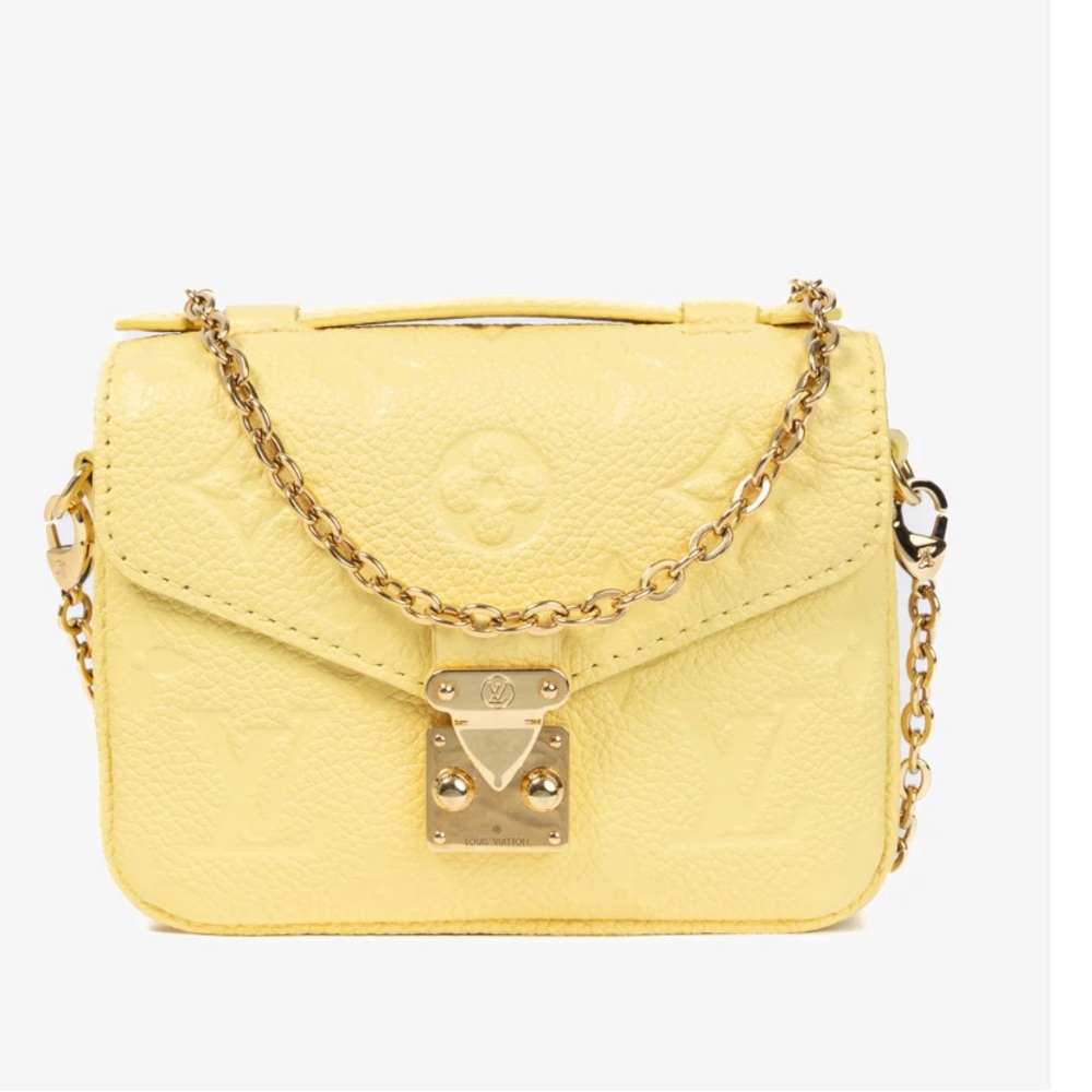 Louis Vuitton Micro Metis Jaune Monogram Empreinte Leather Mini Bag